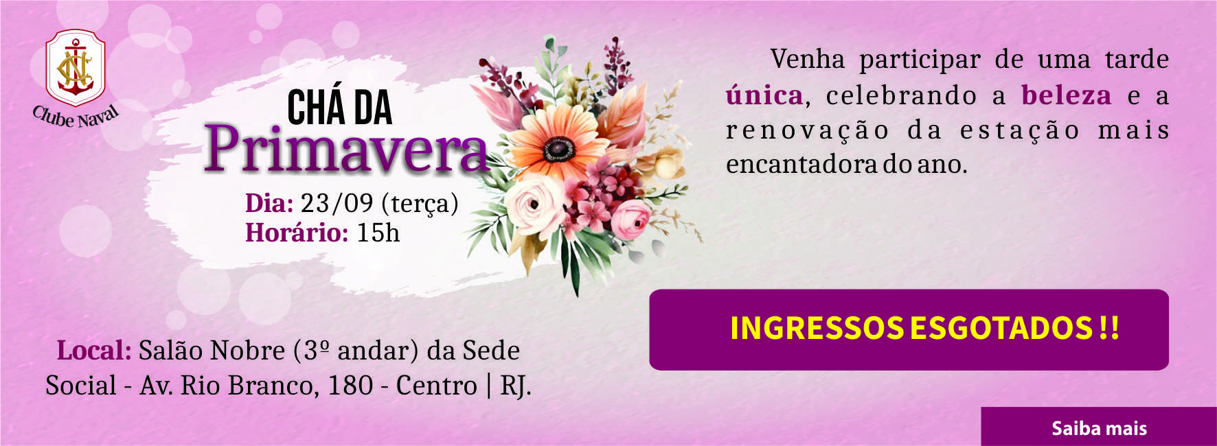 banner cha da primavera