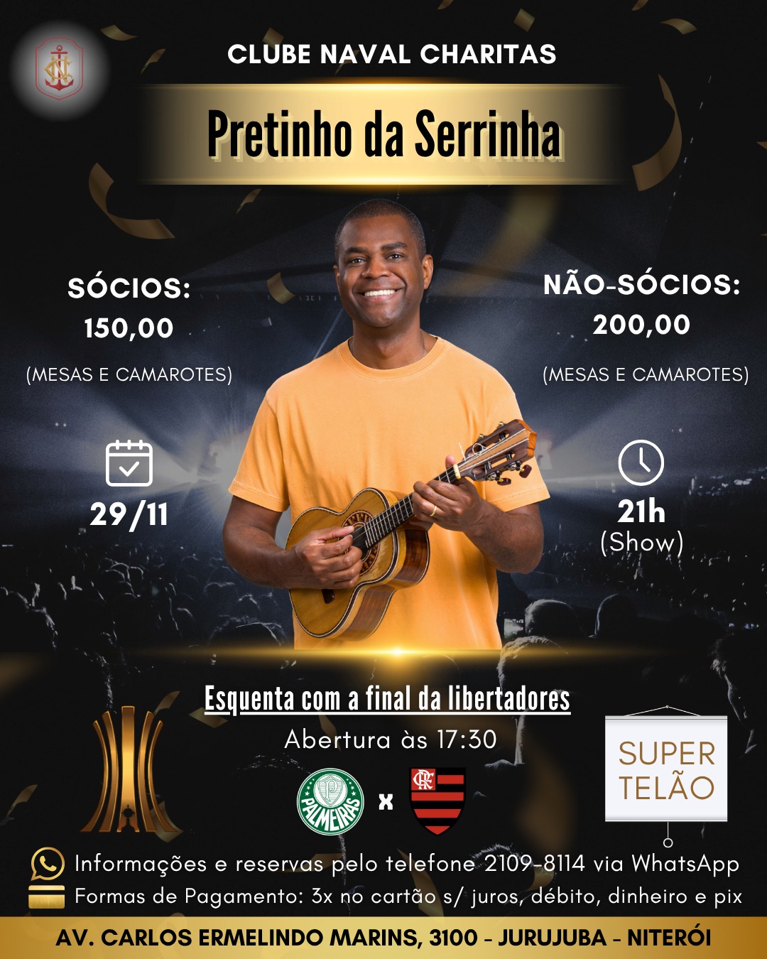 Show do Pretinho da Serrinha no CN Charitas
