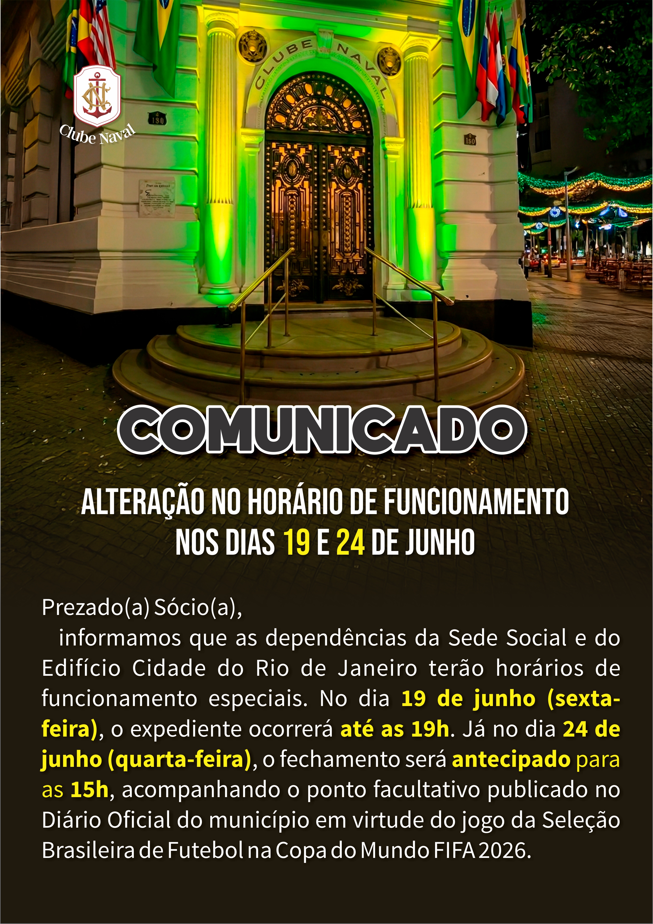 Alteração de funcionamento